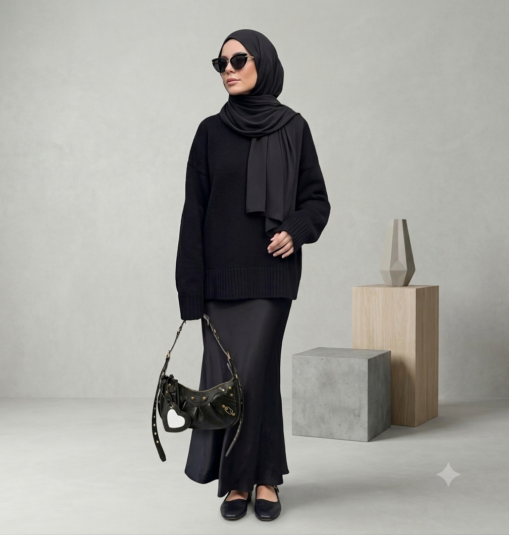 Smart office look with structured bag